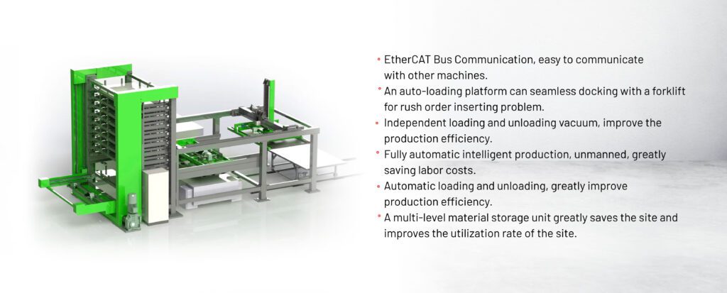 HYSTORE Automatic Loading & Unloading Storage System For Fiber Laser Cutter