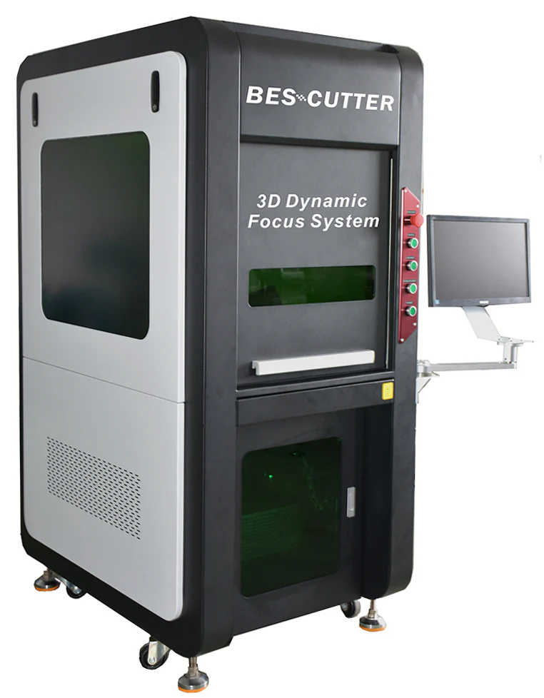 BesCutter 100W Galvo IPG Fiber Laser Engraving Machine with 3D Dynamic Focus
