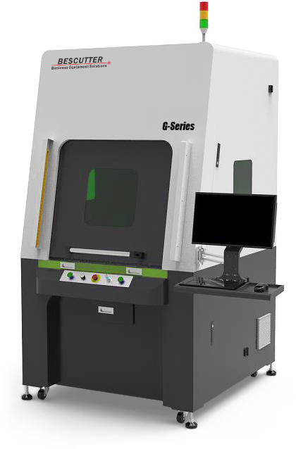 BesCutter 3-axis Laser Head Scanner 180-250W Galvo CO2 Laser Marking Machine Fully Enclosed