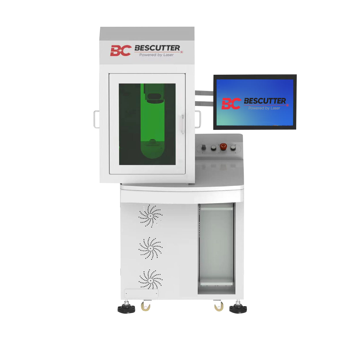 Desktop Style Fiber Galvo Laser 30W / 50W Laser Marking Machine. Stock Available