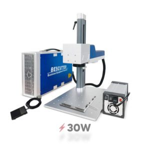 BesCutter E Series Compact Type 30W Galvo Fiber Laser Marking Machine