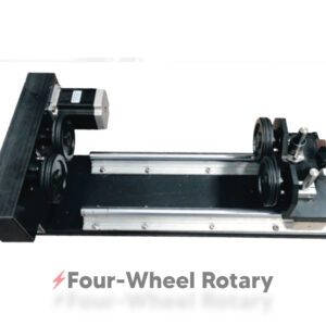 Four-Wheel Rim-Drive Rotary for Laser Engraving
