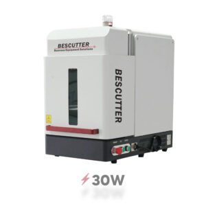 BesCutter Mini Enclosed type Galvo 30W Fiber Laser Marking Machine. Stock Available